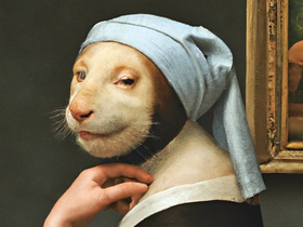 DALL·E 2023-01-31 12.44.32 - _A sea otter with a pearl earring_ by Johannes Vermeerle 02 2023