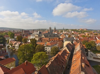 Blick über die Dächer Erfurts