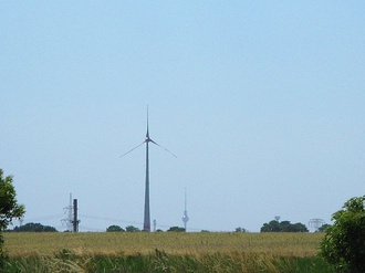 Blick von Schönwalde nach Berlin mit Alex in der Ferne