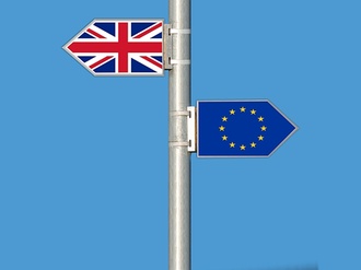 Brexit Großbritannien EU Flagge