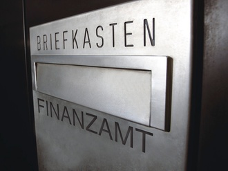 Briefkasten an Finanzamt