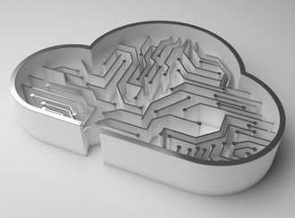 Circuit board in Wolkenform