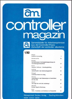 Controller Magazin Ausgabe 1/1982 | Controller Magazin