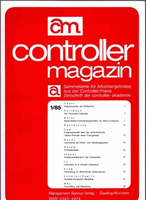 Controller Magazin Ausgabe 01/1985 | Controller Magazin