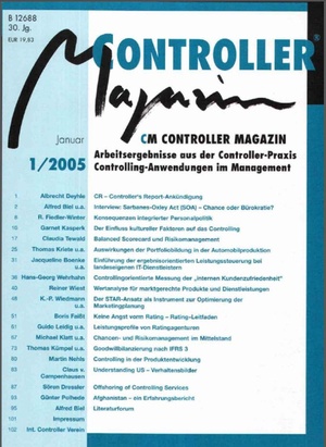 Controller Magazin Ausgabe 1/2005 | Controller Magazin