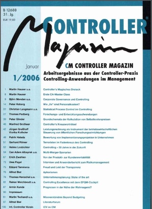Controller Magazin Ausgabe 1/2006 | Controller Magazin