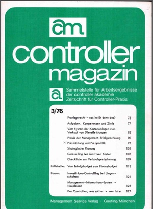 Controller Magazin Ausgabe 3/1976 | Controller Magazin