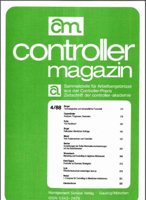 Controller Magazin Ausgabe 4/1988 | Controller Magazin