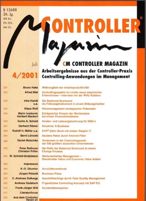 Controller Magazin Ausgabe4/2001 | Controller Magazin