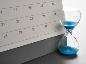 Deadline Sanduhr Kalender