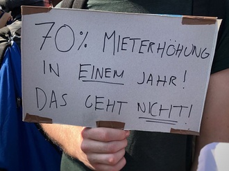 Demo gegen Mieterhöhungen in Berlin