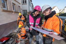 Telekom Glasfaser-Monteure