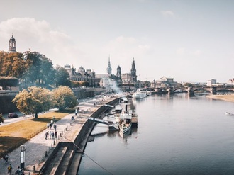 Dresden Ansicht vom Fluss