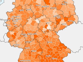 Empirica-Blasenindex Q2 2024 Kaufpreisvervielfältiger