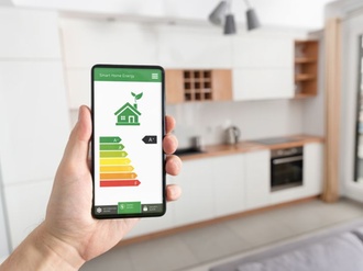 Smartphone App Energieeffizienz Gebäude Küche