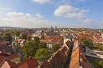 Erfurt Stadtansicht Dächer Häuser Wohngebäude