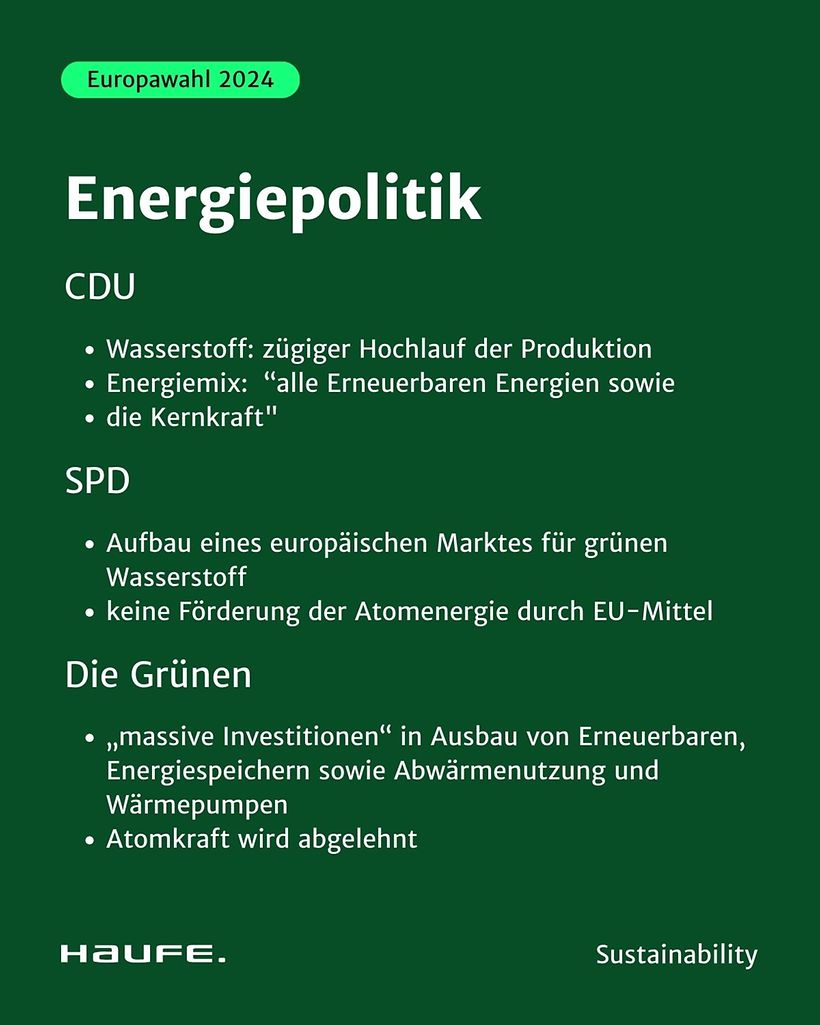 Europawahl: Nachhaltigkeit in Parteiprogrammen 3