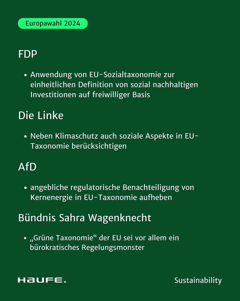 Europawahl: Nachhaltigkeit in Parteiprogrammen 8