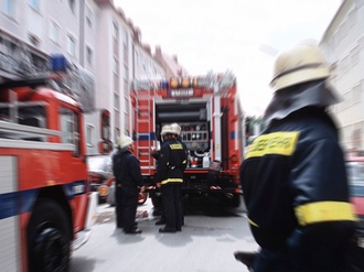 Feuerwehrmänner im Einsatz