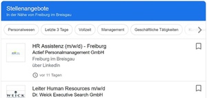 Google for Jobs offiziell in Deutschland gestartet