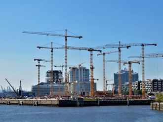 Hamburg Hafencity Baukräne