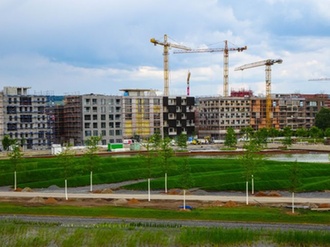 Hausbau Wohnungsbau Mehrfamilienhaus Quartier