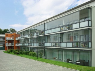 Hausfassade Glas