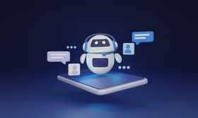 Illustration Chatbot Apps Tablet Kommunikation
