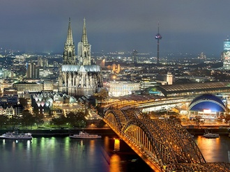 Köln Skyline mit Dom