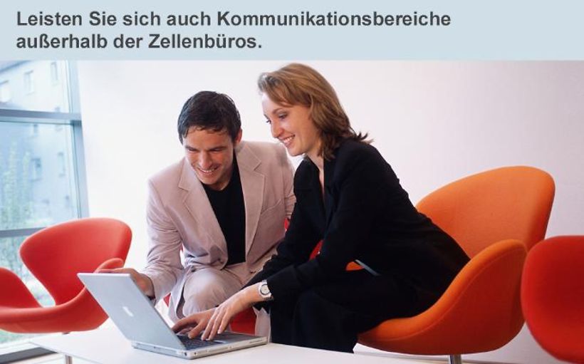 Kommunikationsbereiche außerhalb der Zellenbüros