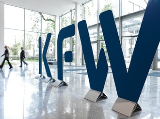 Logo KfW_Bank von innen