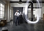 Mann Büro Spürsinn Vision Virtual Reality