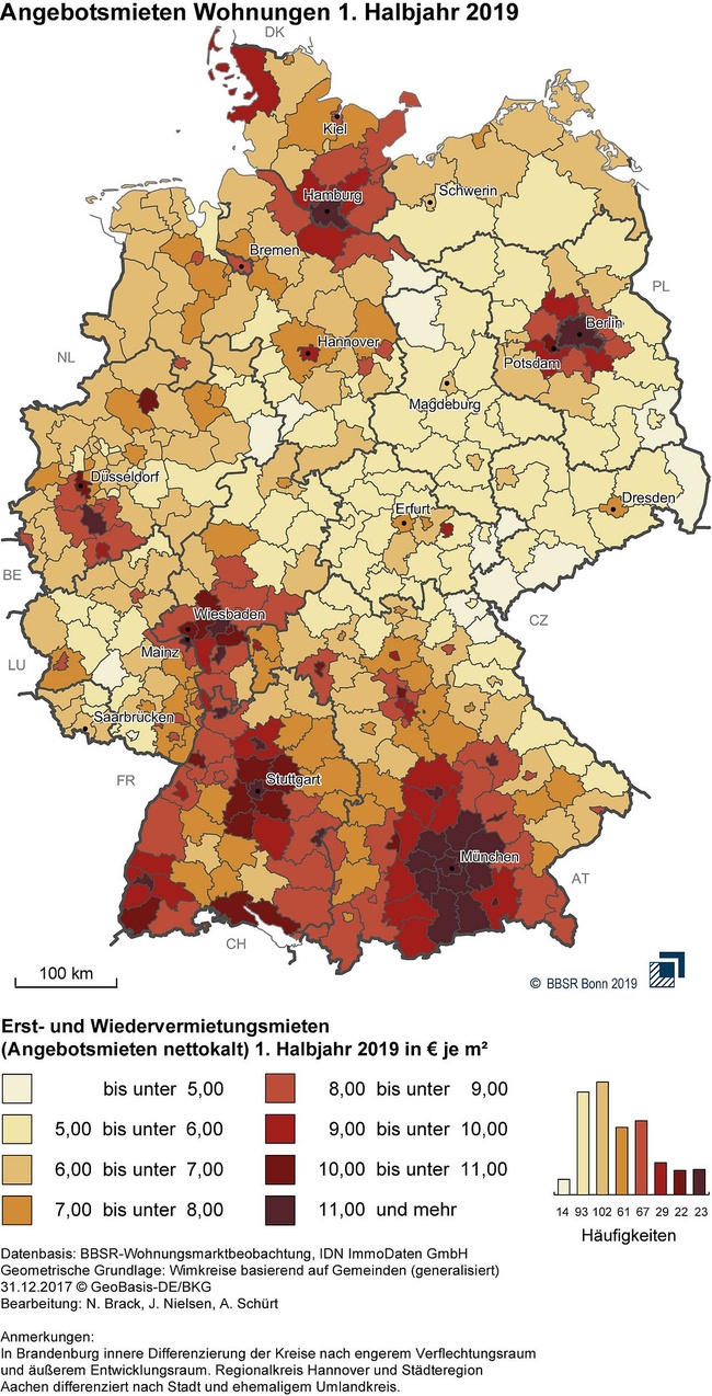 Wohnungsmarkt: So entwickeln sich die Mieten in Deutschland