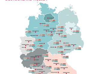 Realogis Mietpreiskarte Logistikimmobilienmarkt H1 2024