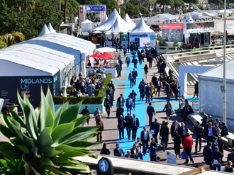 Mipim 2018_Outside above View Exhibition area