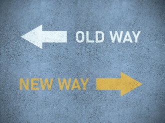 Old Way New Way Schrift