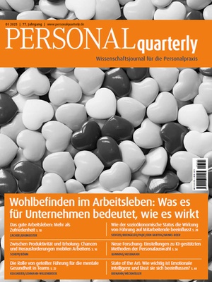 PERSONALquarterly 1/2025 Wohlbefinden im Arbeitsleben | PERSONALquarterly