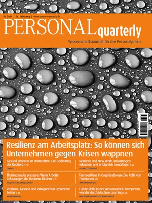 PERSONALquarterly 4/2024 Resilienz am Arbeitsplatz | PERSONALquarterly