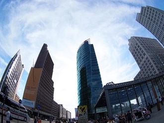 Potsdamer Platz_Bahnhof_Fischaugenperspektive