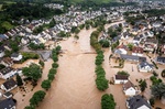 Hochwasser Hochwassergebiet Flut Häuser 