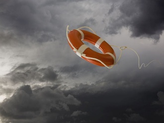 Rettungsring Fall Himmel Dunkelheit Wolken Sturm