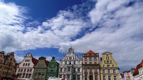 Rostock Marktplatz Häuserfassade