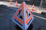 Schild Kanalarbeiten