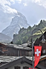 Schweizer Flagge Zermatt