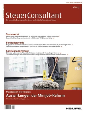 SteuerConsultant Ausgabe 3/2013 | SteuerConsultant