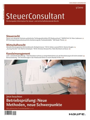 SteuerConsultant Ausgabe 5/2010 | SteuerConsultant