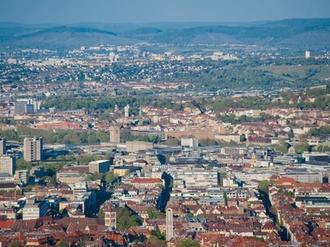 Stuttgart Stadtansicht Panorama City Metropole Häuser