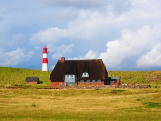 Sylt Reetdachhaus Leuchtturm 