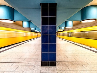 U-Bahn-Station Metro Züge Berlin