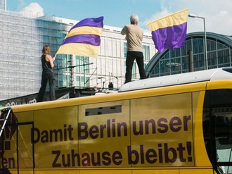 "Deutsche Wohnen & Co enteignen" Kampagnen-Bus